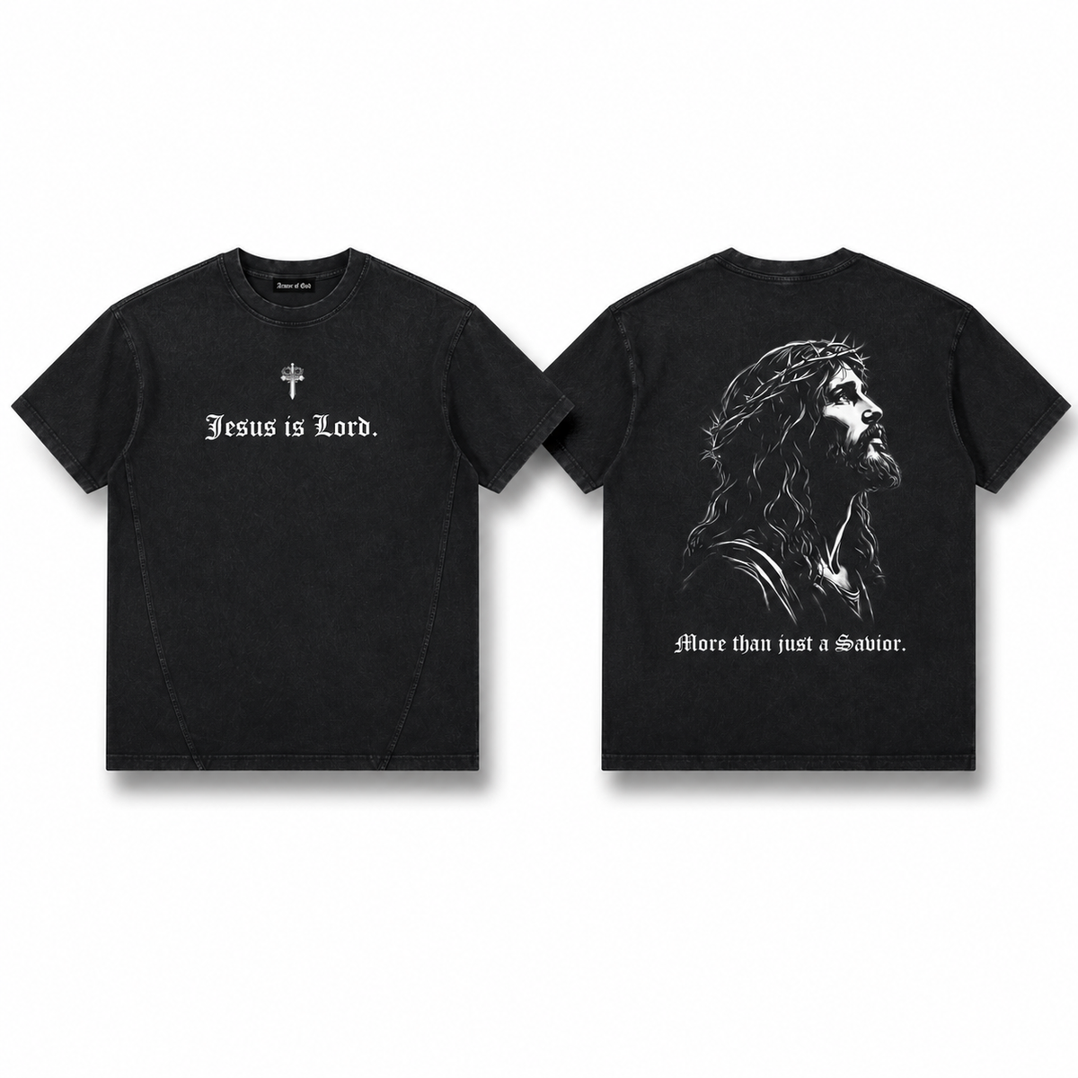 Vintage Wash "Jesus Is Lord" Graphic Tee